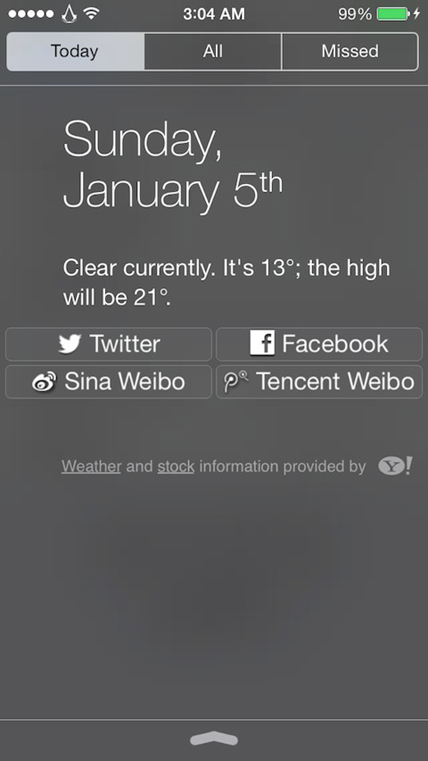 Share Widget for iOS 7 - Centro Notificaciones