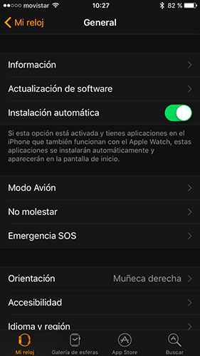 captura apple watch